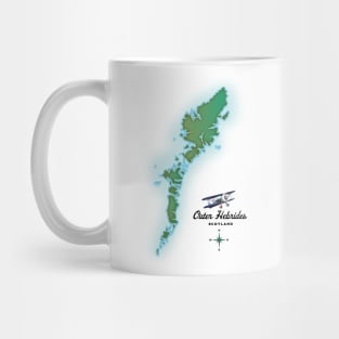 Outer Hebrides Scotland map Mug